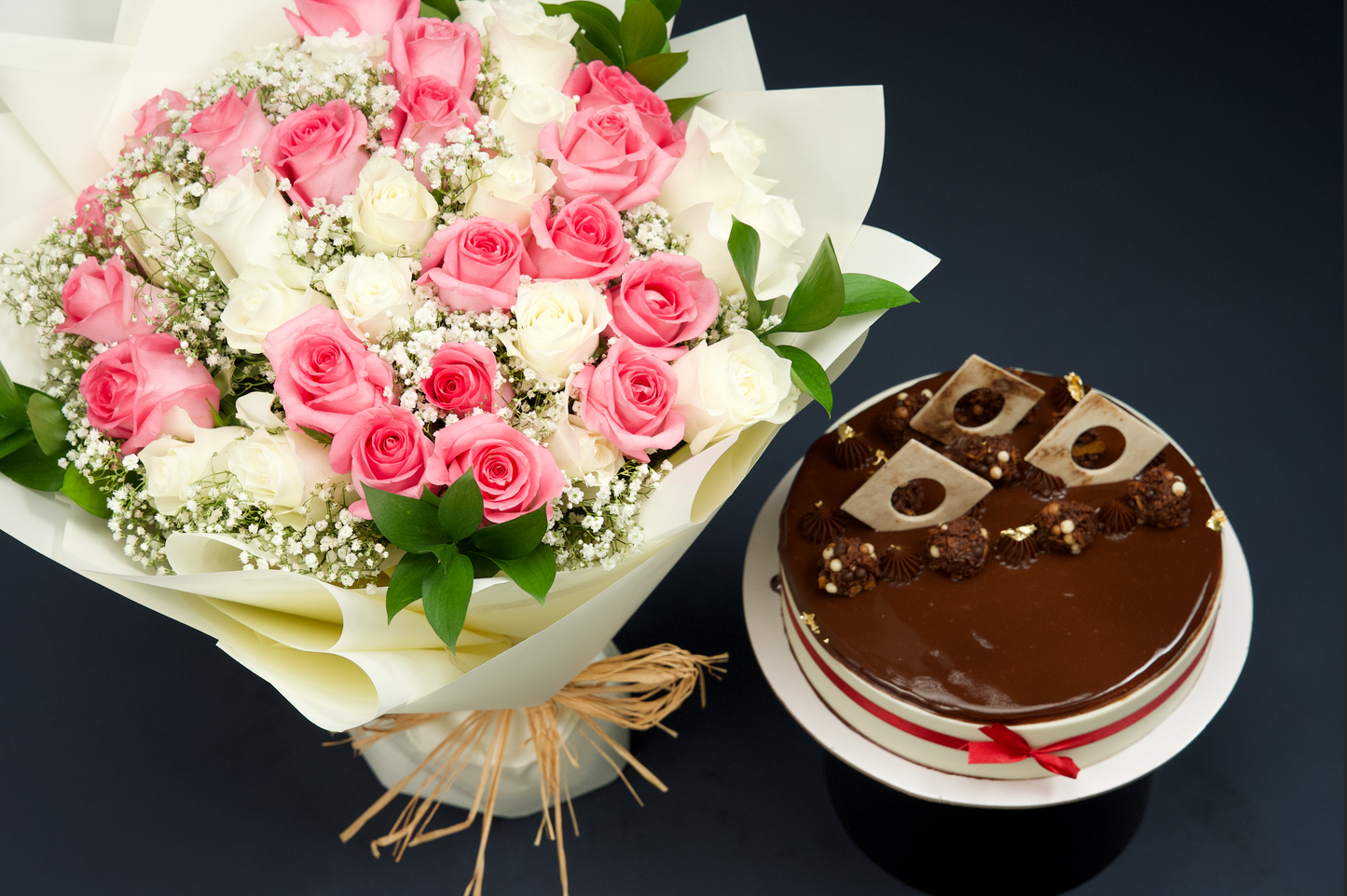 Elegant Roses Symphony Bouquet | 33 premium Roses