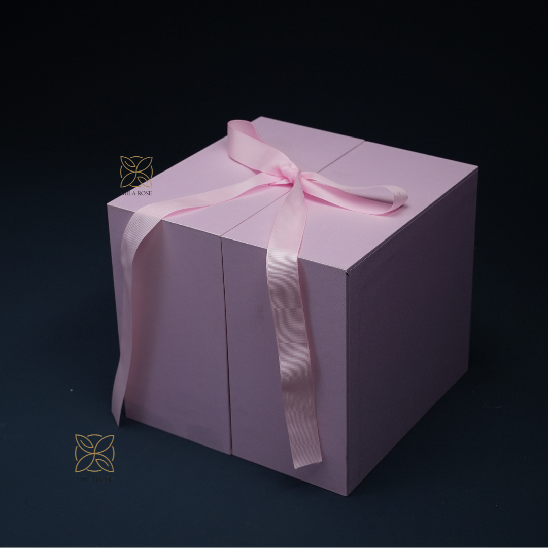 Romantic Red Roses Box with Luxurious Chocolate | 24 premium Roses