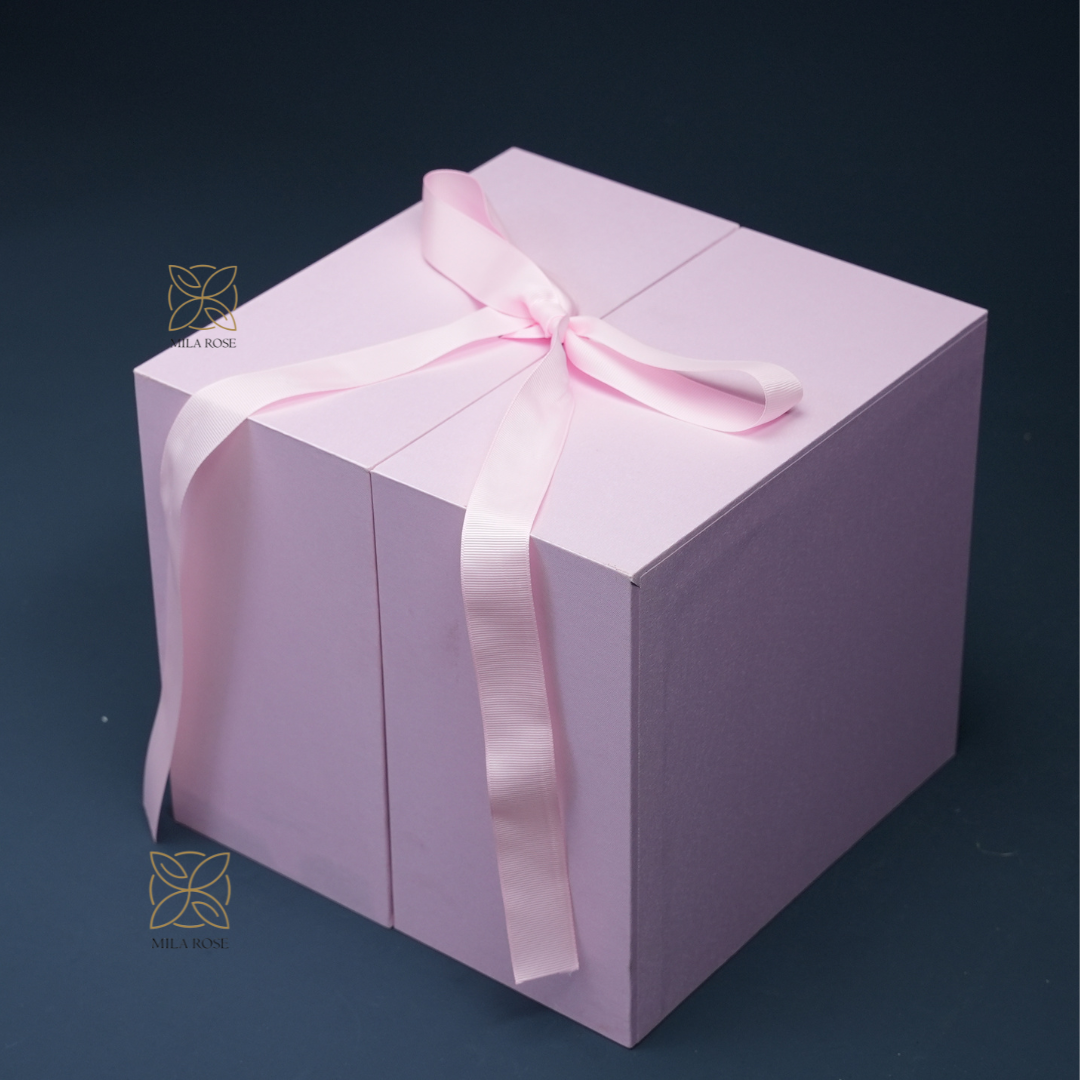 Romantic Red Roses Box with Luxurious Chocolate | 24 premium Roses