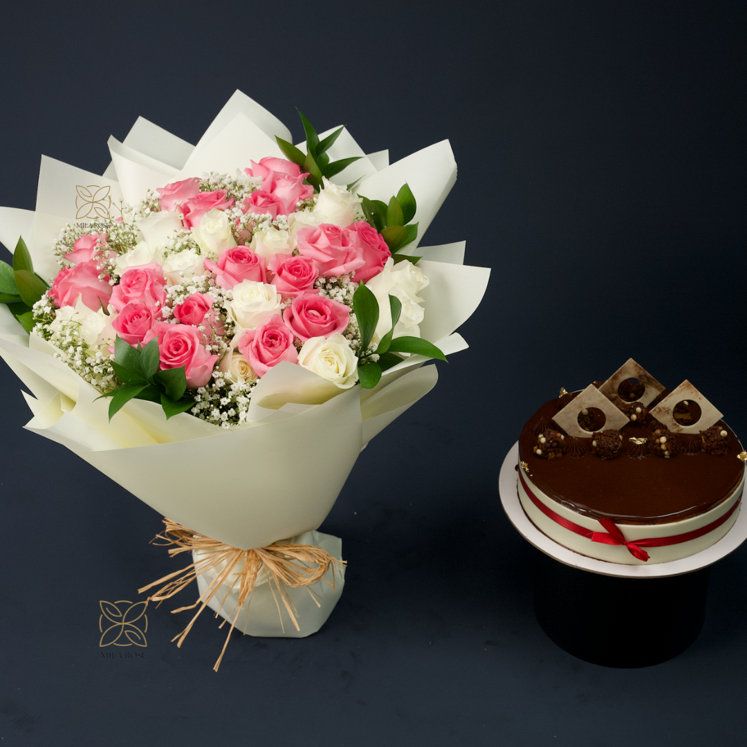 Elegant Roses Symphony Bouquet | 33 premium Roses