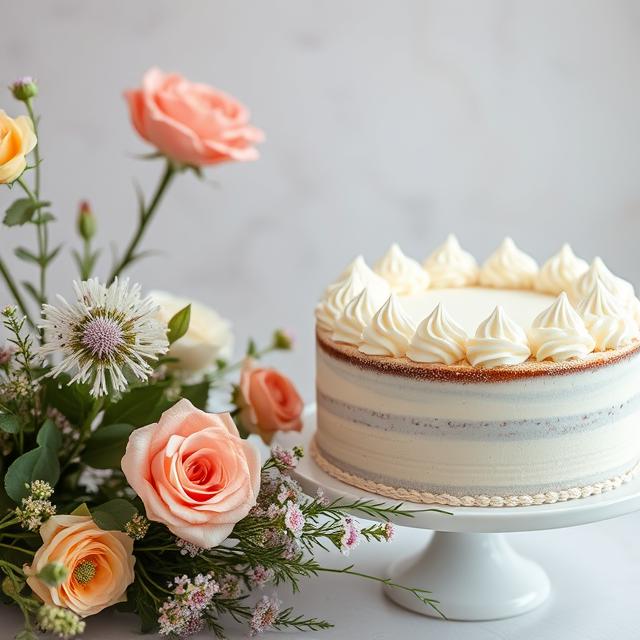 Cake and Flowers | Mila Rose Flower