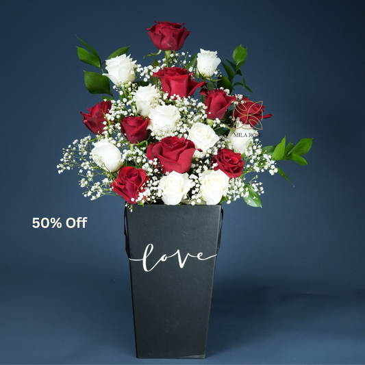 Royal Flowers Box | 30 premium Roses