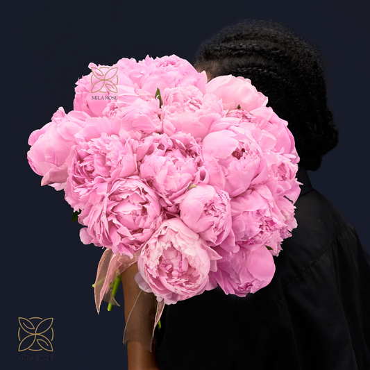 Elegant Pink Bouquet of Premium Peonies