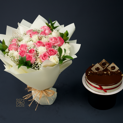 Elegant Roses Symphony Bouquet | 33 premium Roses