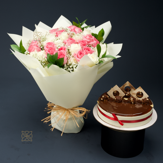 Elegant Roses Symphony Bouquet | 33 premium Roses