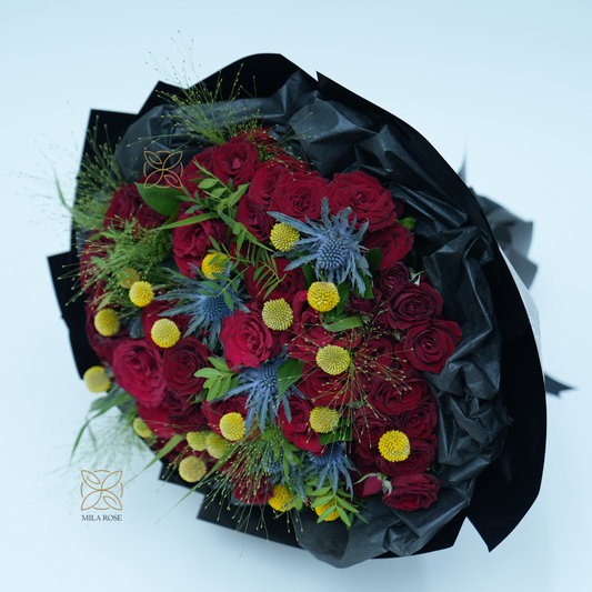 Red love rose bouquet