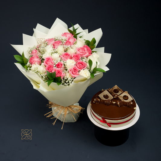 Elegant Roses Symphony Bouquet | 33 premium Roses