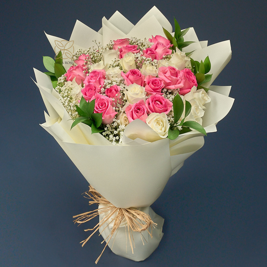 Elegant Roses Symphony Bouquet | 25 premium Roses
